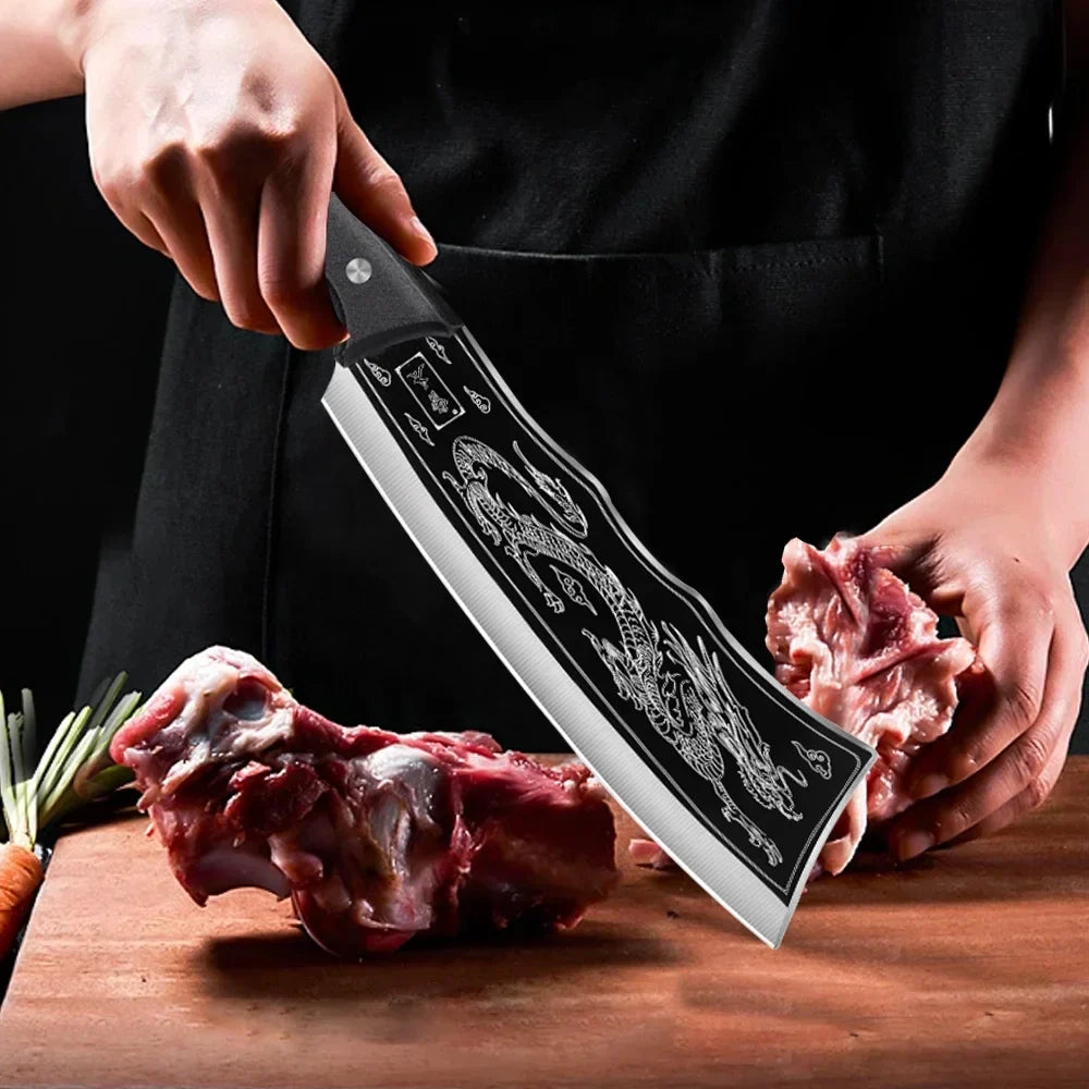 ObsidianSliceโข๏ธ Japanese Dragon Slicer Knife