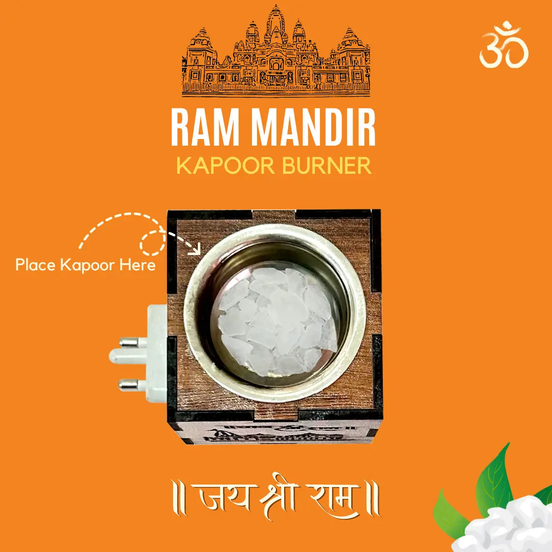 KapoorFlame™️ 3-in-1 Ayodhya Ram Mandir Electric Aroma Burner & Night lamp