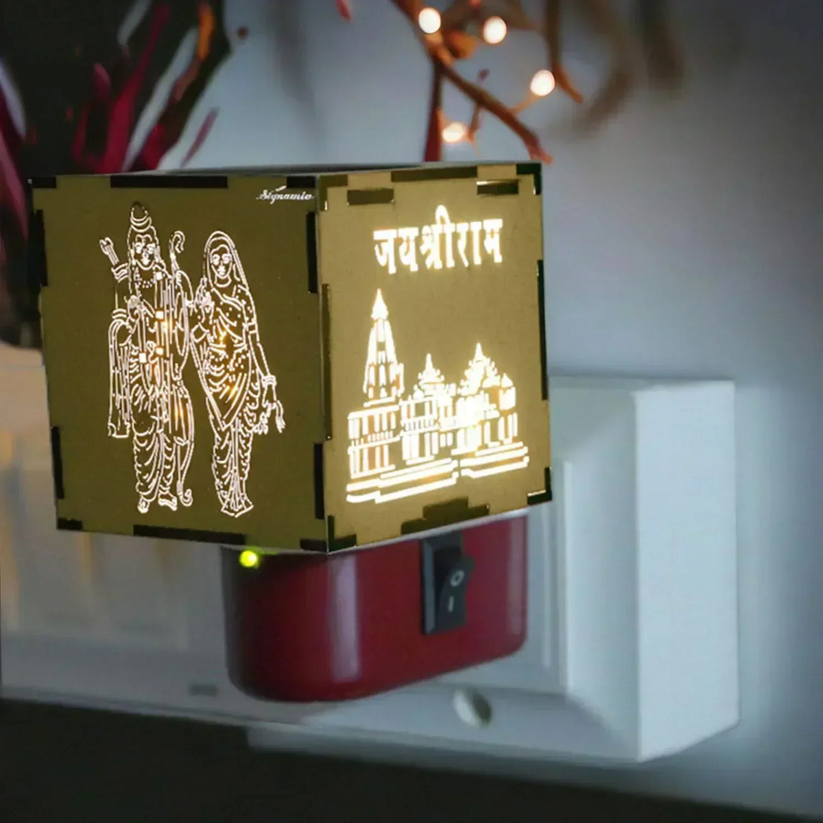 KapoorFlame™️ 3-in-1 Ayodhya Ram Mandir Electric Aroma Burner & Night lamp